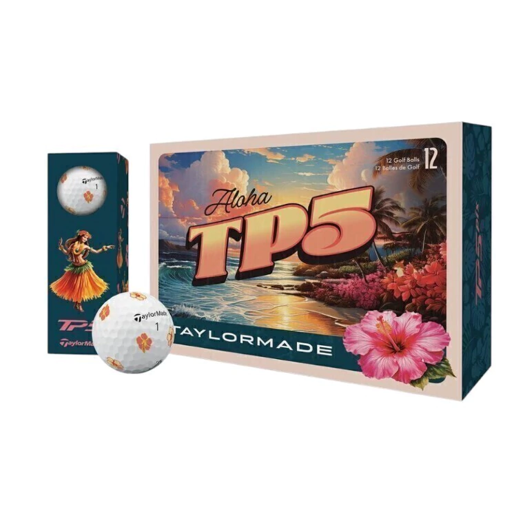 Pelotas Taylormade TP5 Aloha1 Pelotas Taylormade TP5 Aloha - Imagen 1